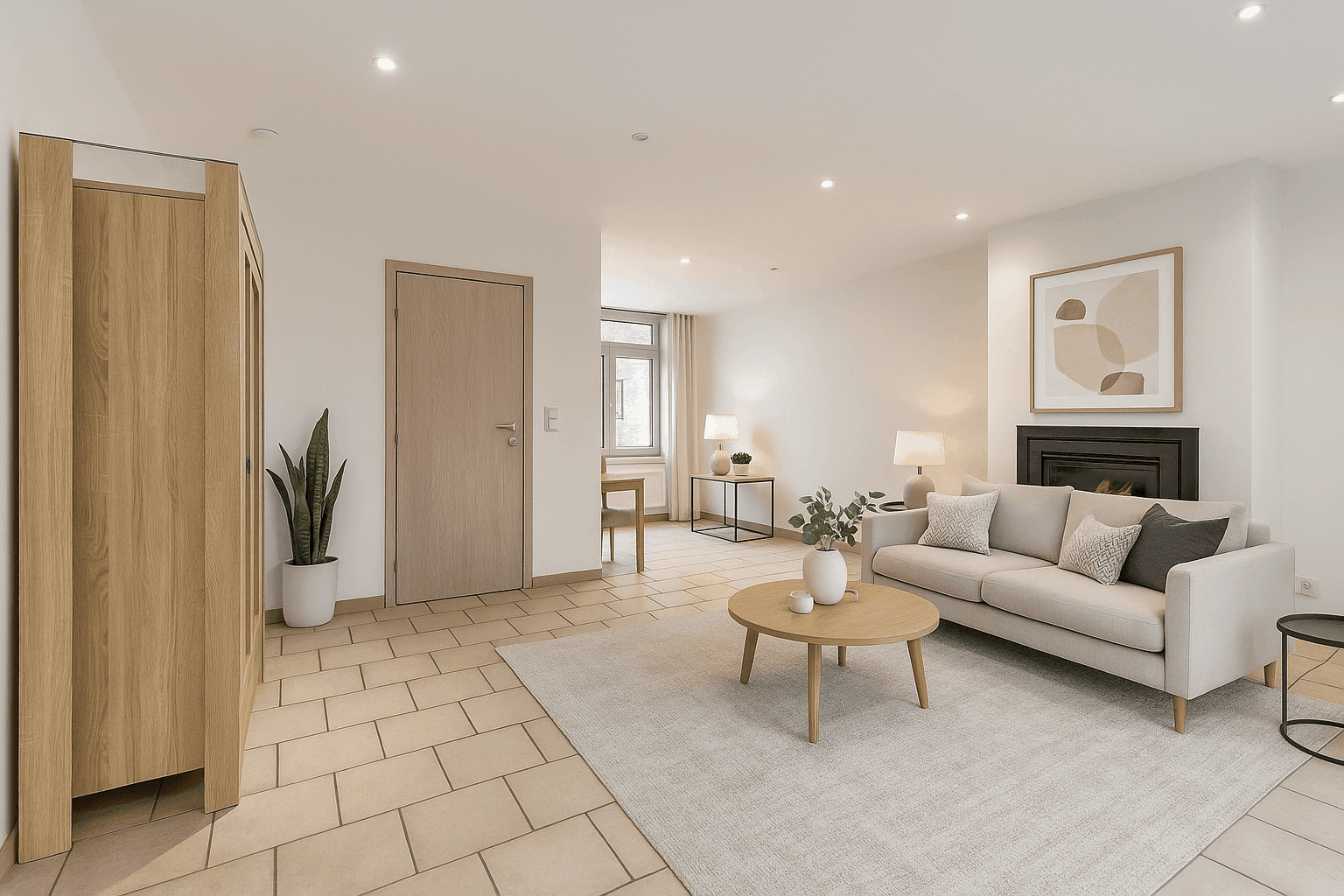 Voorbeeld van virtuele inrichting